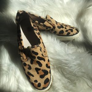 Jeffrey+Sperry Topsider Leopard Slip Ons